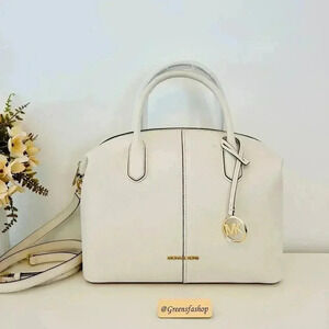 Michael Kors Cream Satchel Bag
